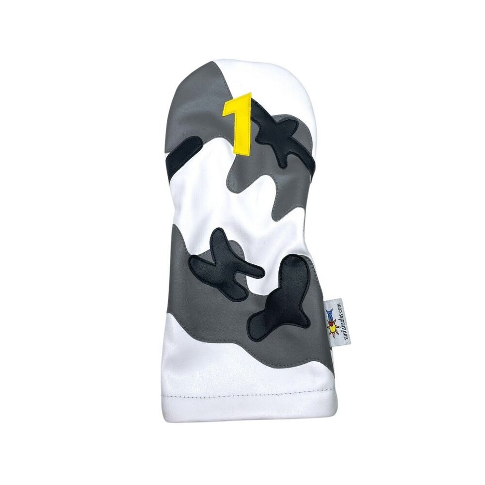 Sunfish White Snow Camo Driver Golf Headcover Limited Edition